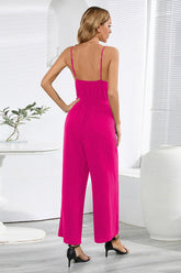 Sleeveless Tie-Waist Jumpsuit | Dress In Beauty